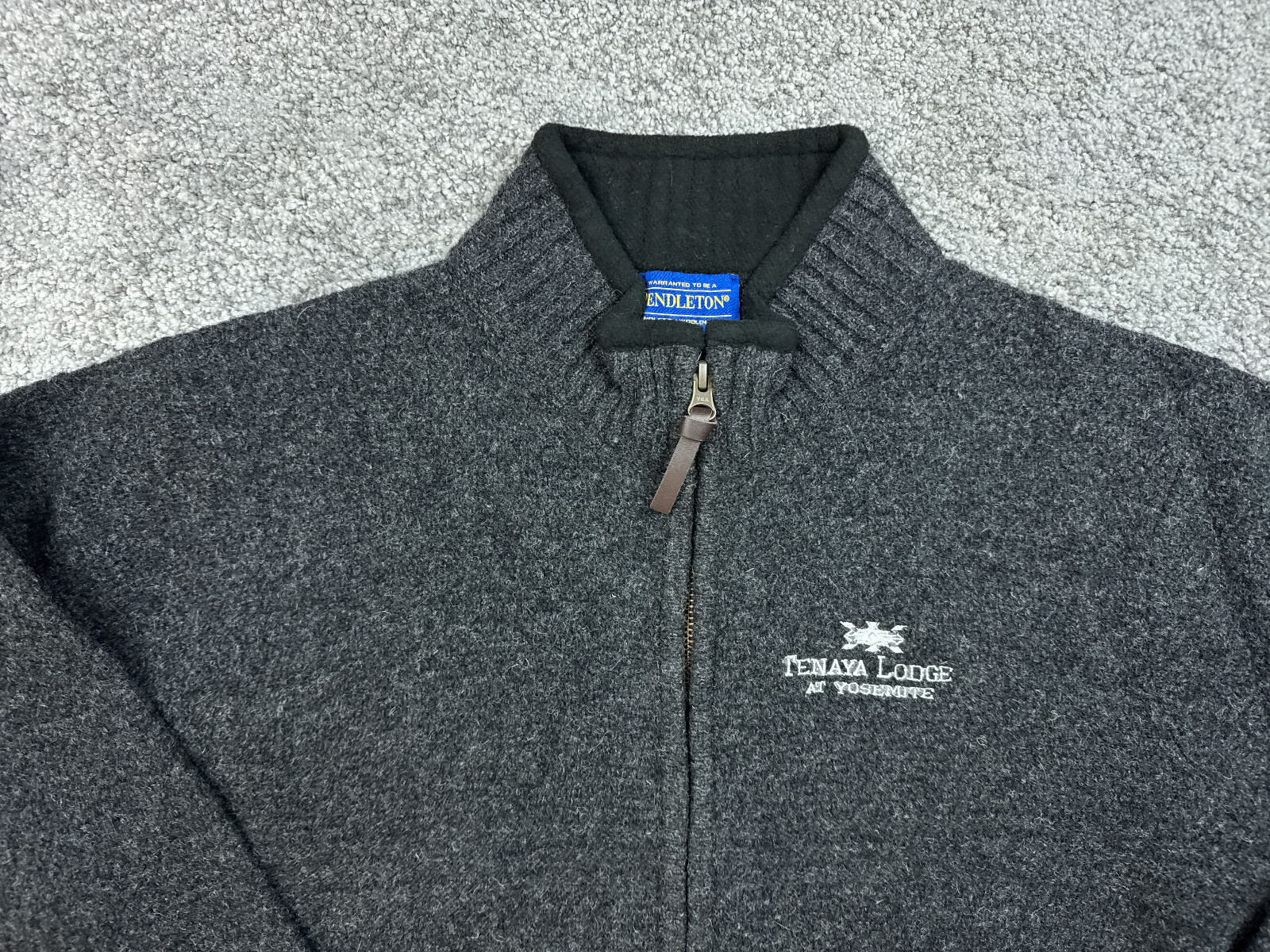 Vintage Pendleton Wool Jacket Medium Gray Tenaya … - image 3
