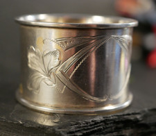 Eleganter 800 Silber Besteck Servietten Ring  Wilhelm Binder Schw&auml;bisch Gm&uuml;nd