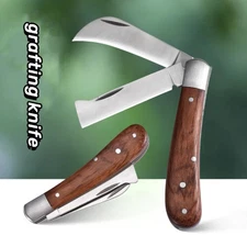 Folding Grafting Knife Plant Grafting Pruning Tools Cutter Stainless Steel 