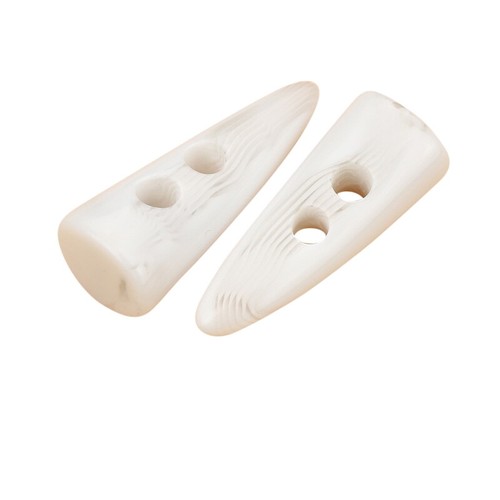 5pcs 2 Hole Horn Resin Toggle button Sewing Sweater Knitwear Coat Bag Craft Box - Picture 9 of 13