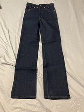 Vintage LEVIS 416-0617 Saddleman Boot Jeans Boys Size 12 Slim ORANGE TAB -NEW-