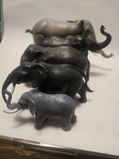 5 Toy Elephant Figures