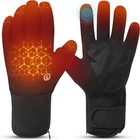 Sun Will Heated Cycling Gloves Touch Thermal Gloves Anti-slip Windproof - XL