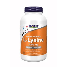 NOW Double Strength L-Lysine, 1000mg, 250 Tablets