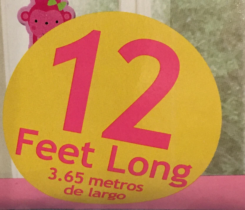 Suministros/decoraciones para fiestas de primer cumpleaños - linterna/guirnalda de papel 12 pies nuevo Foto 2 de 4