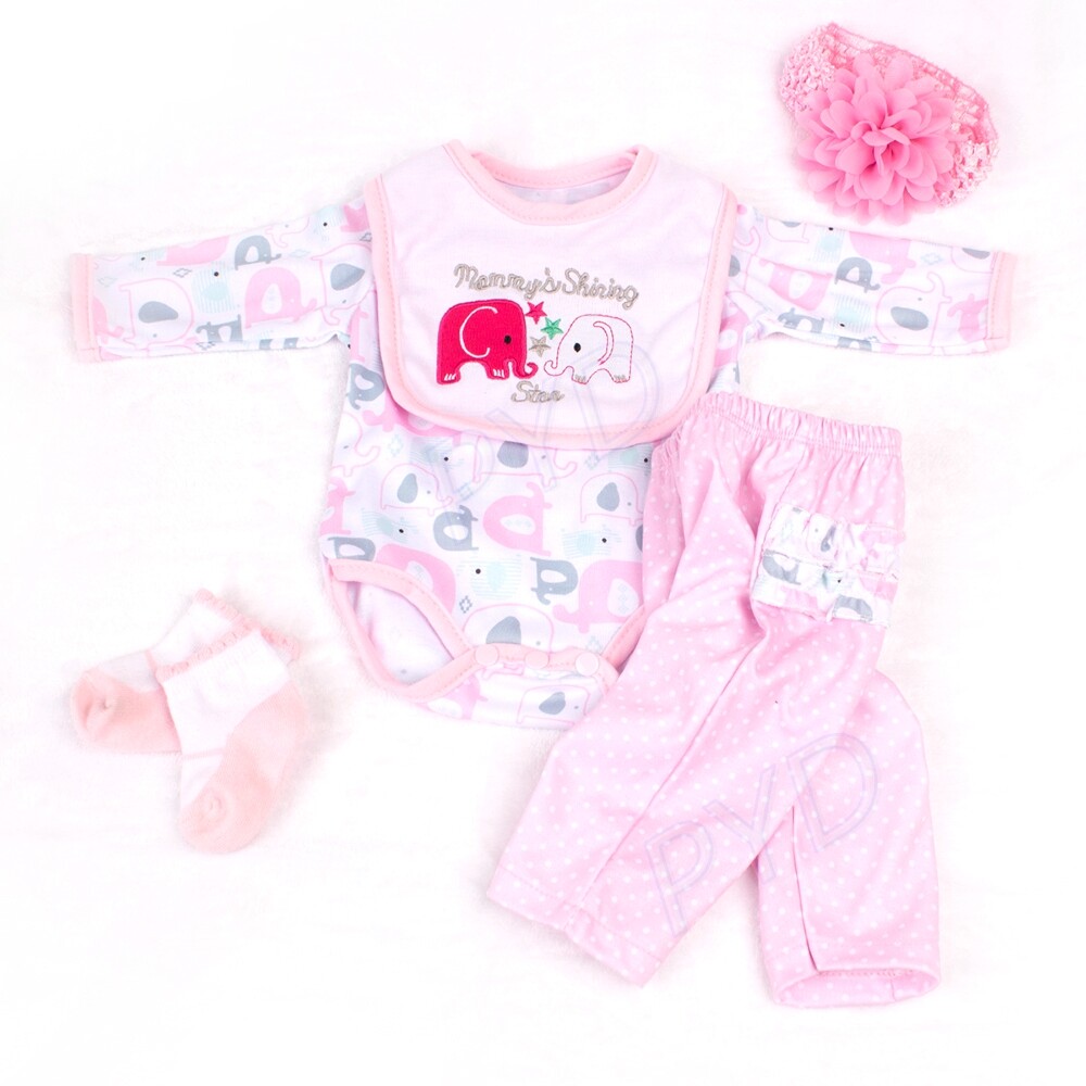 Reborn Girl Clothes Outfit Suit for 22" Baby Dolls Kits DIY Acceessory