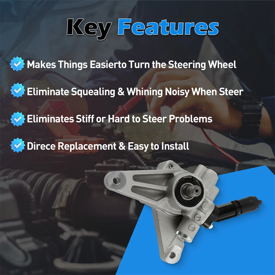 Nueva bomba de dirección asistida 21-5349 para Honda Accord 2003-07 3,0 L V6 56110RCAA01 EE. UU. Foto 3 de 4