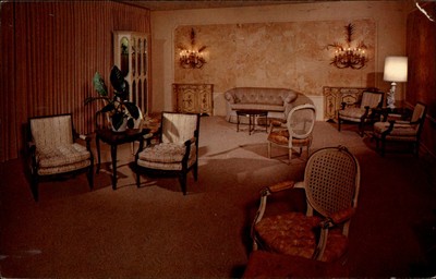 Mortuary Visitation Room El Cajon California vintage postcard u314