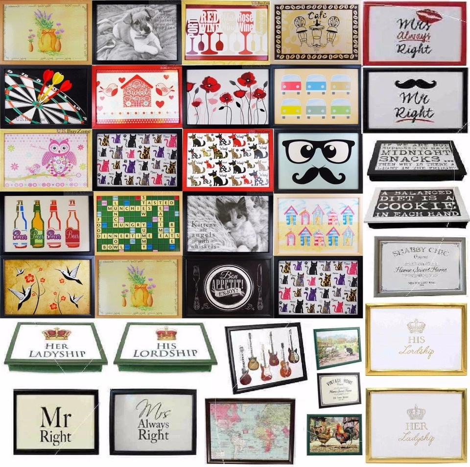 Qualität Laptrays Schoß Tablett TV Abendessen Sitzsack gepolstert gepolstert Kissen weich Geschenk