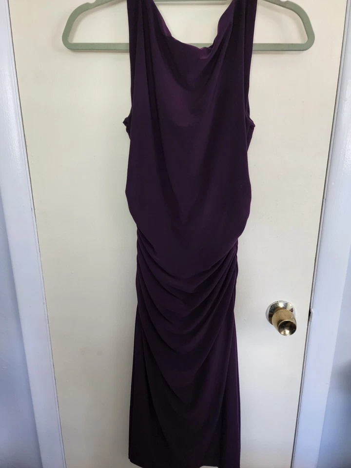 Vestido stretch roxo Ralph Lauren tamanho 4  - Imagem 3 de 3
