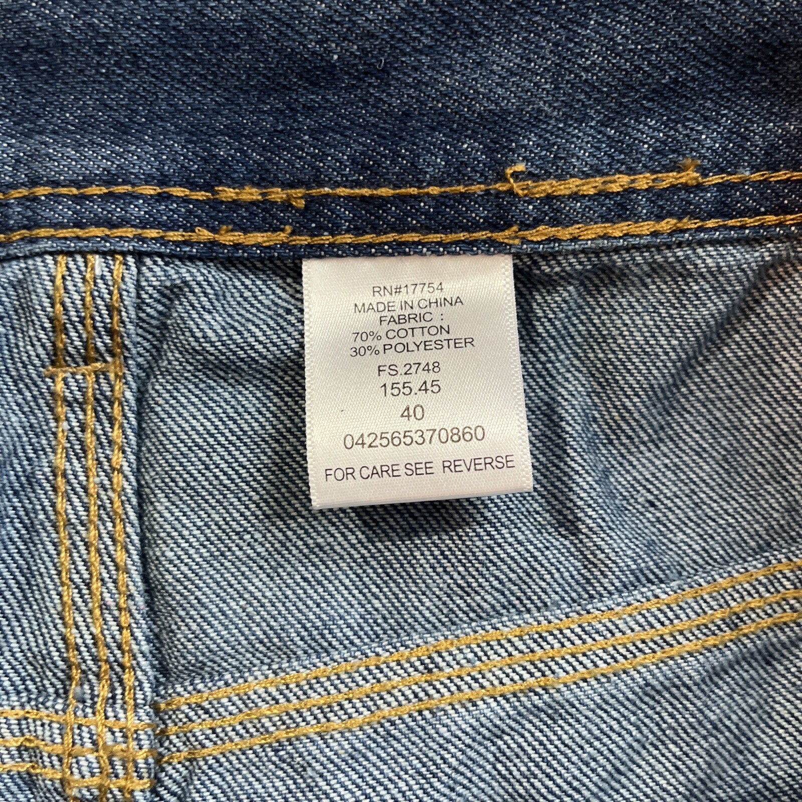 Key Men's Carpenter Denim Blue Jean Shorts Size 40 Work Casual Pockets NEW - View 3