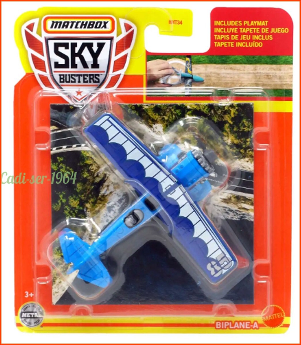 Mattel Matchbox Sky Busters BIPLANE-A Die-Cast Aircraft HHT34 Collectable NEW