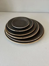 NEW~6PC SET~Steelite International CRAFT GREY Various Sizes Plates