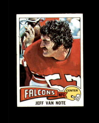 Jeff Van Note Signed 1975 Topps Atlanta Falcons Autograph