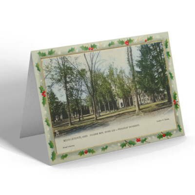 WEIHNACHTSKARTE Vintage Connecticut USA - Middletown. College Row. North End (b)