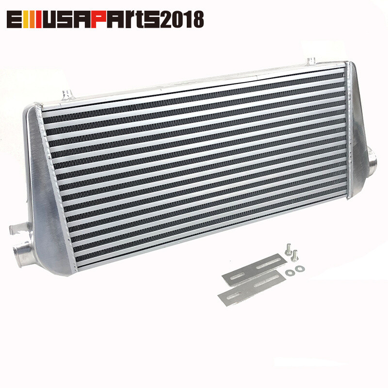 Universal 31x12x4in Aluminum Front Mount Turbo Intercooler with 3in Inlet/Outlet