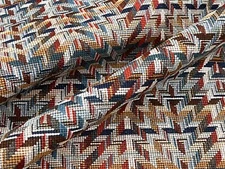 Misia Epingle Needlepoint Uphol Fabric- Golfo Paradiso / Celadon 4.50 yd M292203