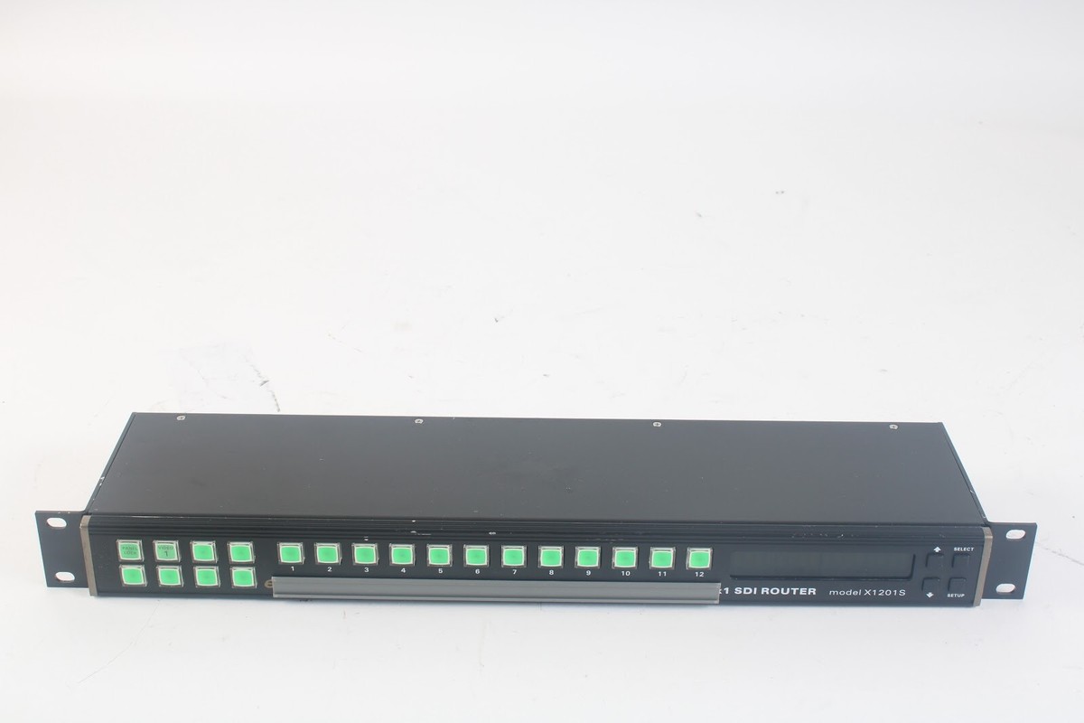 reas1 d1 コンバーター Evertz X-1201S-RCP 12x1 SDI Router X1201S | eBay