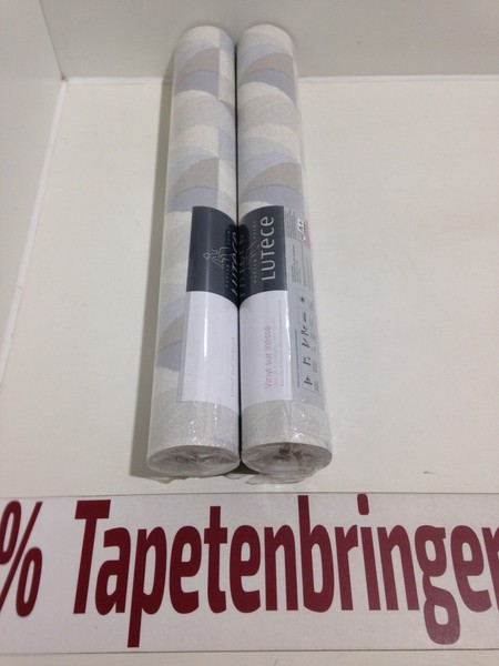Vliestapete As Lutece 2 X 36723-1 (2Rollen) Textiles Dreickmuster Grau Creme-image