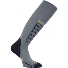 NEW $29 EURO Socks High End World Class Athlete Ski Compression Socks Grey