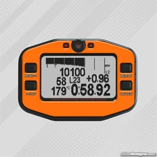 FLUORESCENT ORANGE STYLE GEL STICKER FOR MYCHRON 4 - KARTING