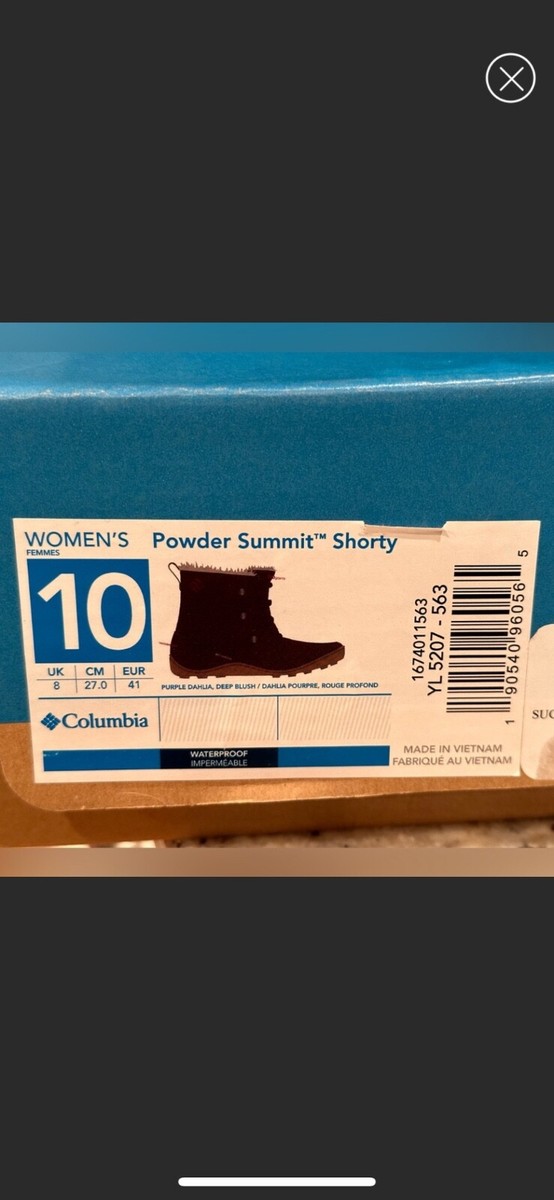 Columbia Women's Powder Summit Shorty Waterproof Purple Dahlia