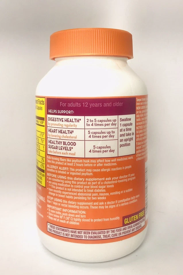 Suplemento de fibra Metamucil 3 en 1 300 cápsulas exp. 05/2028 Foto 2 de 2