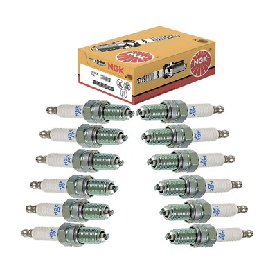 NGK Set of 12 Standard Spark Plug Gap 0.028'' For Lamborghini Diablo 1990 5.7 V12