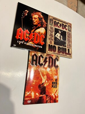 AC/DC - Live at Donington No Bull River Plate DVD lot set