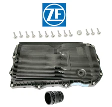 For Jaguar Transmission Oil Pan Assembly Adapter Seal Plug Bolt Kit OEM