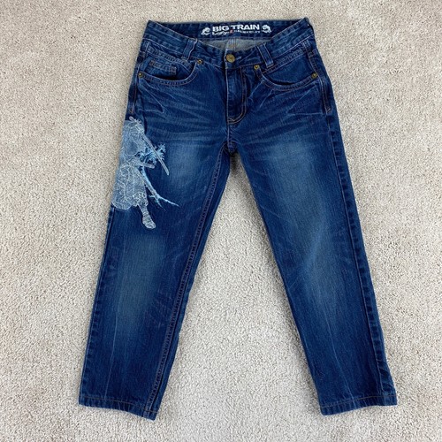 Big Train Capri Jeans Adult Small Blue 