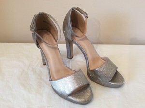 new look silver sparkly heels