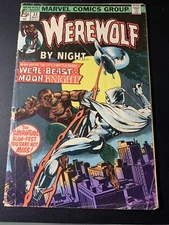 Werewolf By Night #33 2nd Appearance Of Moon Knight 1975 Marvel Comics Group