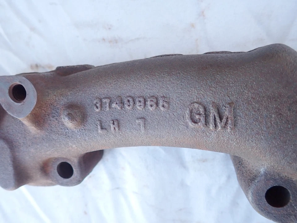 Colector de escape OEM GM SBC Ram Horn 3749965 58-63 Chevy Corvette SB Chevrolet Foto 4 de 4