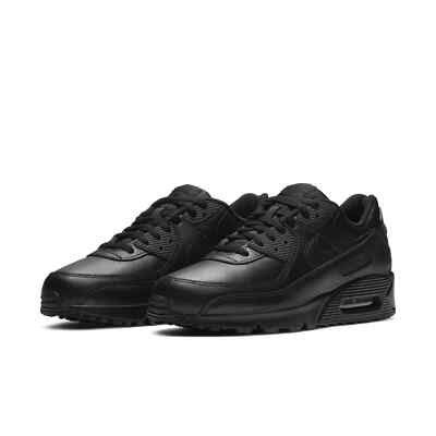CZ5594-001] Mens Nike AIR MAX 90 'LEATHER TRIPLE BLACK' | eBay
