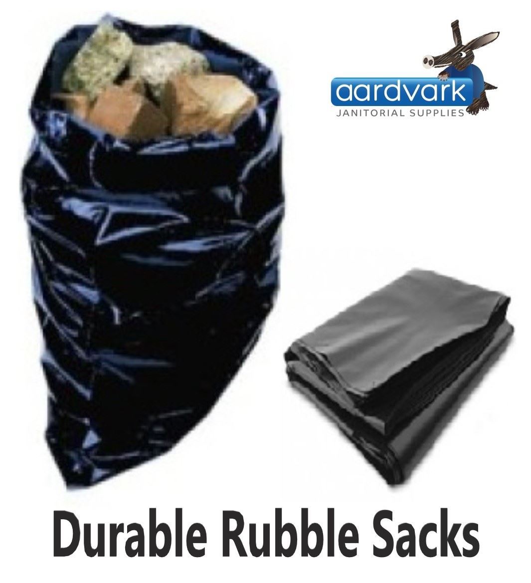 100 Extra Strong HEAVY DUTY Black Bin Liners Rubbish Bags Waste Refuse