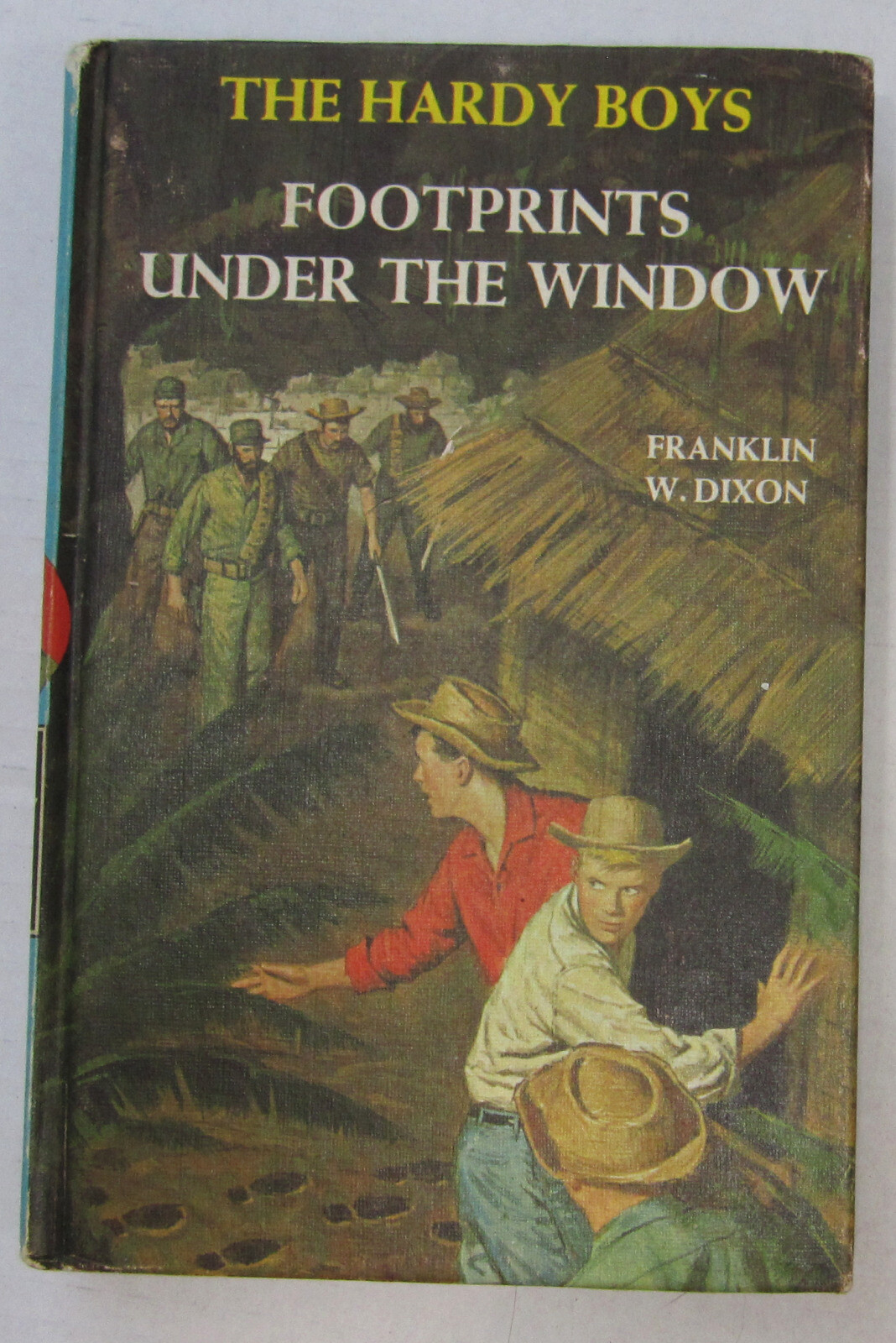 Hardy Boys Footprints Under the Window Hardcover #12 Book 1973 White Multi EPs