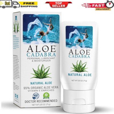 Aloe Cadabra Natural Personal Lube, Organic Best Sex Lubricant Oral Gel For  Her