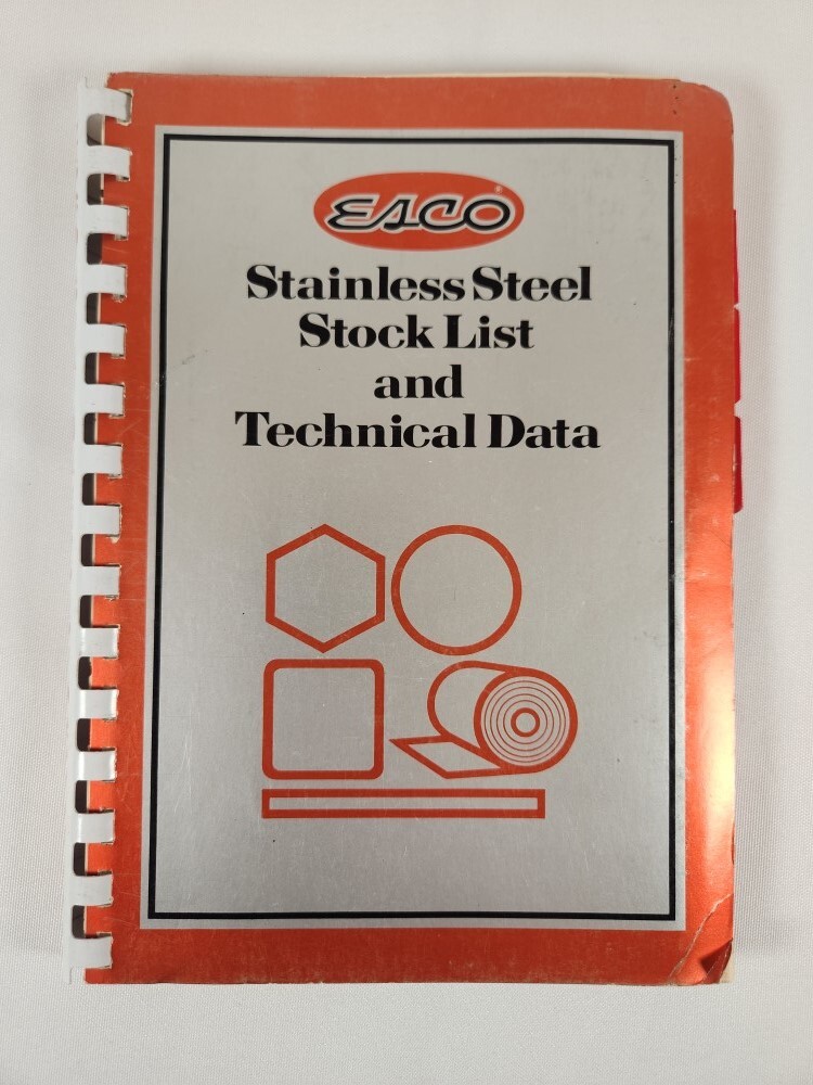 Esco Stainless Steel Stock List And Technical Data 1975 E76-104-5