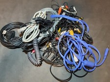 Large Assortment Of Cables Pc , Video Cameras , Audiovideo, Ethernet Etc