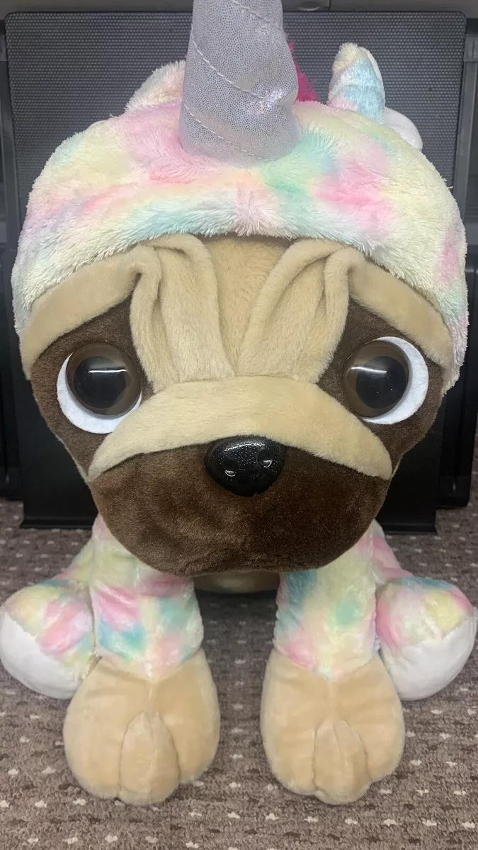 Love Pugsley Large Unicorn Dog Pug Soft Toy Stuffed Animal Teddy Plush 18