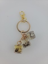 Lucky Charm Dice Keychain Key Ring Dangle Gambling Casino