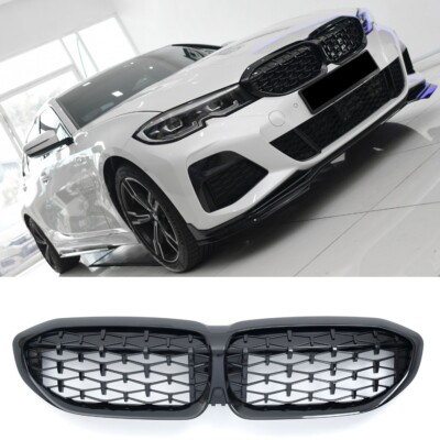 Sport Kühlergrill Grill Glanz Schwarz Diamant Passt Für Bmw 3er G20 G21 2019-...