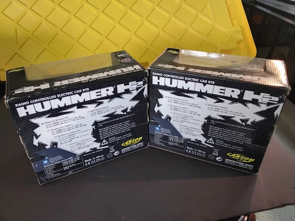 XMODS 2 HUMMER H2 RED AND YELLOW CARSON XMODS NEW #C5* - Image 4 of 4