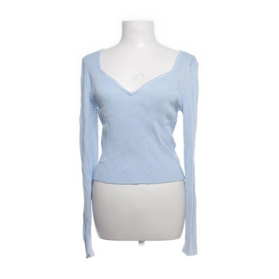 H&M, Strickpullover, Größe: L, Blau, Polyamid/Viskose, Einfarbig #3Zj