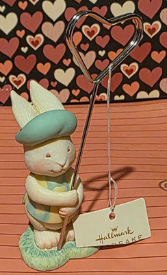 Hallmark Collectible Easter Bunnies. Brand New Ceramic Holders for Egg Hunting