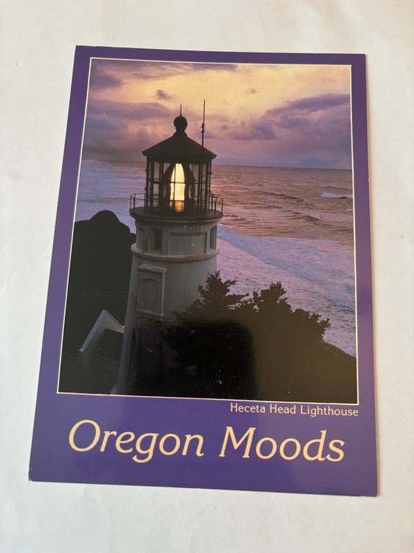 Postcard lighthouse Oregon Coast Oregon