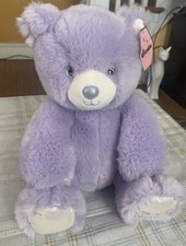 FAO Schwarz Sparklers Purple Bear Plush w Sparkles w/Original Tag 10"