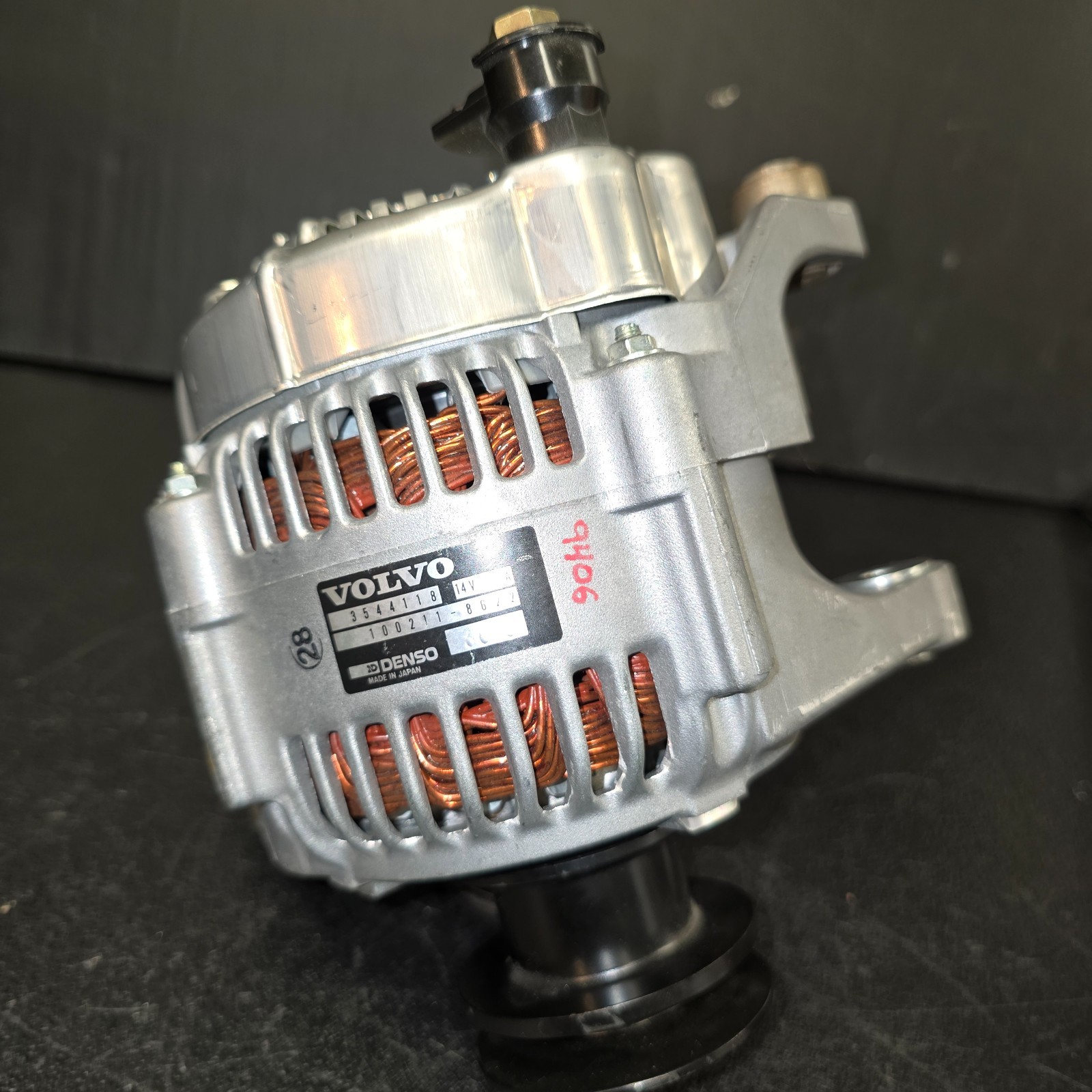 1989 1999 Alternator OEM Volvo 740 L4 2.3Liter remanufactured by VOLVO 100Amps