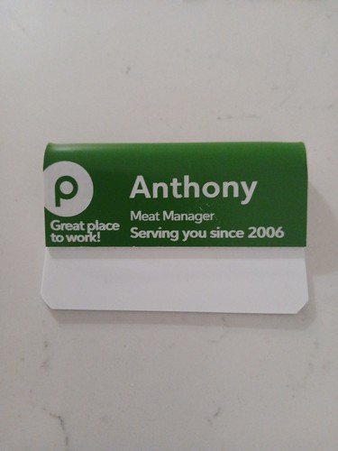 Vintage Green Publix Super Markets Stores Meat Manager Name Tag Clip ...
